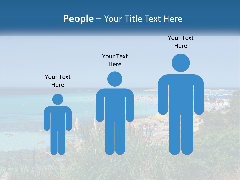A Large Body Of Water With People In It PowerPoint Template