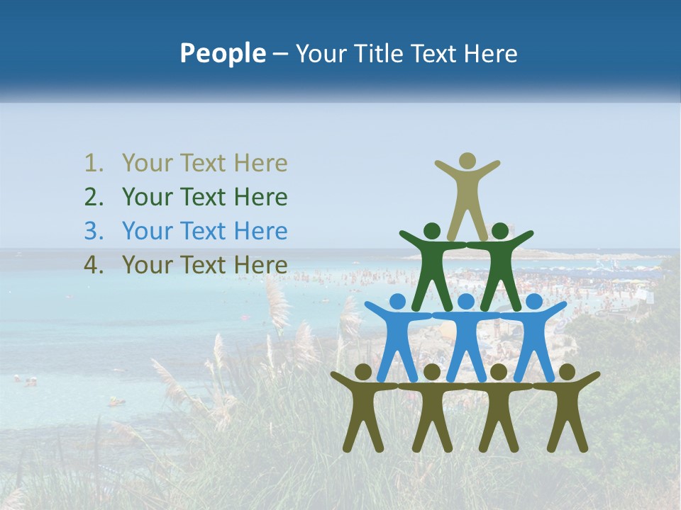 A Large Body Of Water With People In It PowerPoint Template
