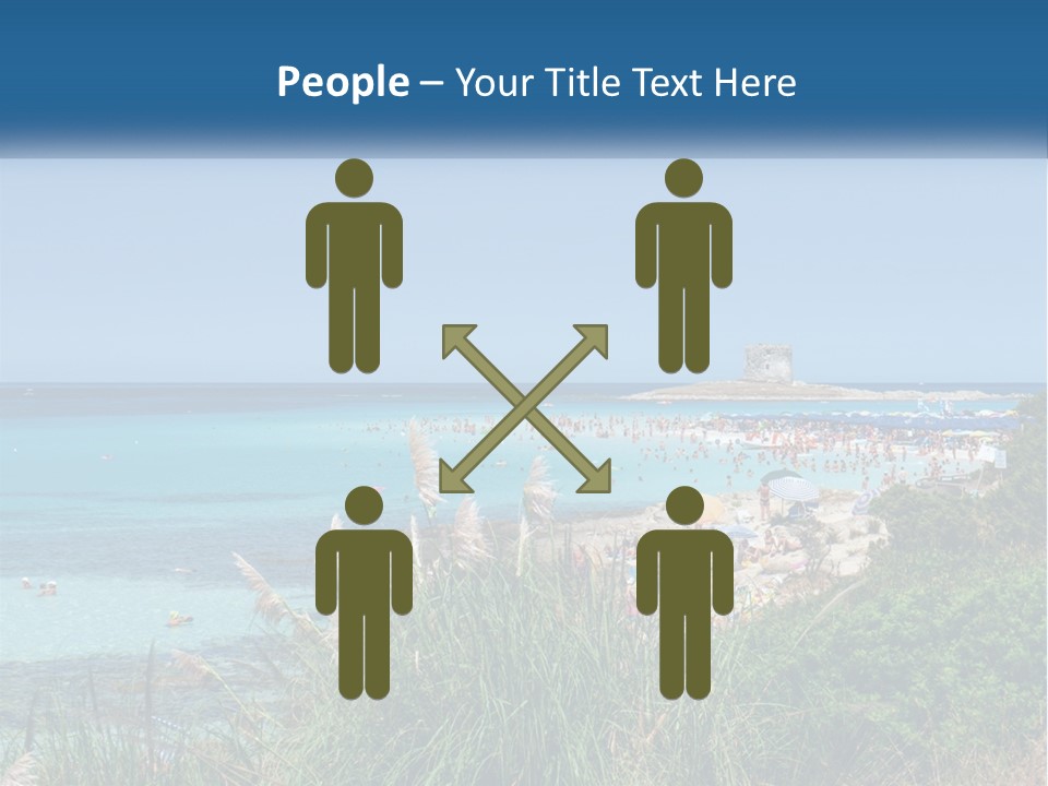 A Large Body Of Water With People In It PowerPoint Template