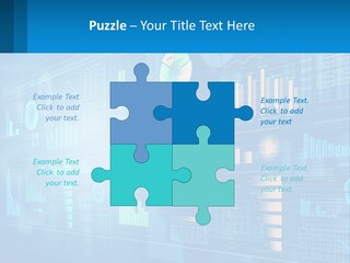 A Business Presentation With A Blue Background PowerPoint Template