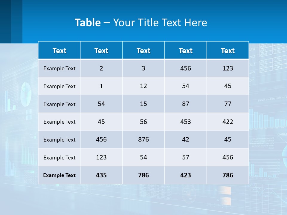 A Business Presentation With A Blue Background PowerPoint Template