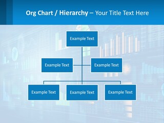 A Business Presentation With A Blue Background PowerPoint Template