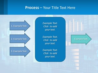 A Business Presentation With A Blue Background PowerPoint Template