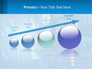A Business Presentation With A Blue Background PowerPoint Template
