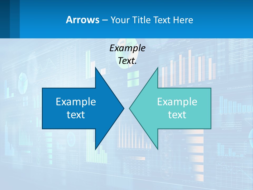 A Business Presentation With A Blue Background PowerPoint Template