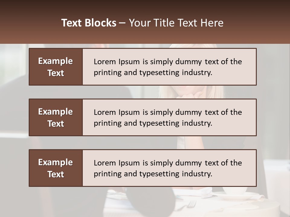 A Man And Woman Sitting At A Table Talking PowerPoint Template
