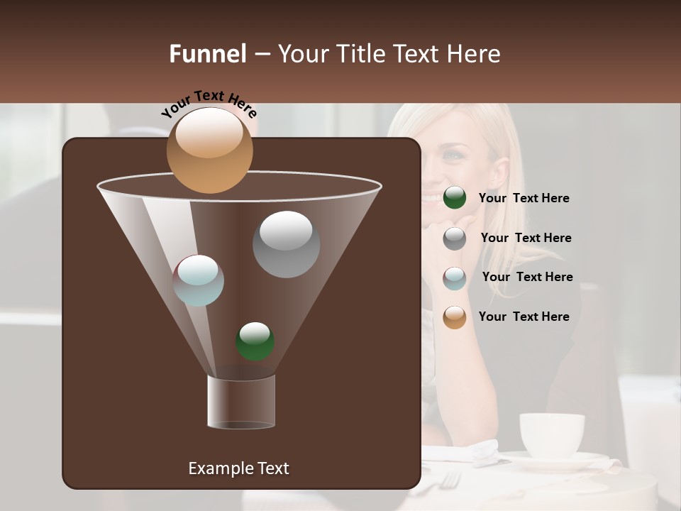 A Man And Woman Sitting At A Table Talking PowerPoint Template