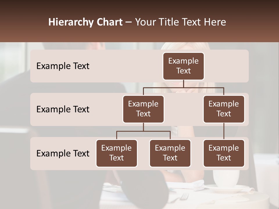 A Man And Woman Sitting At A Table Talking PowerPoint Template