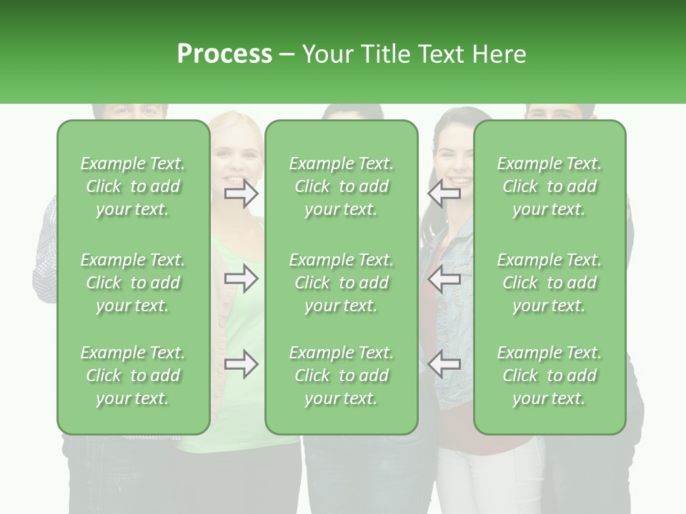 A Group Of People Holding Up Cell Phones PowerPoint Template