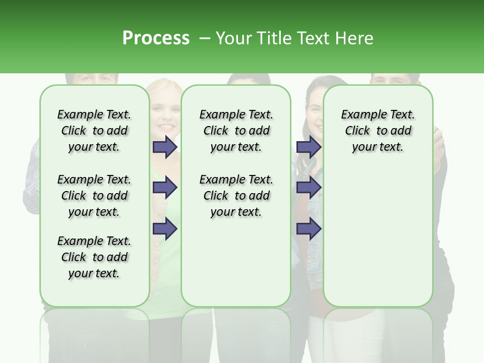 A Group Of People Holding Up Cell Phones PowerPoint Template