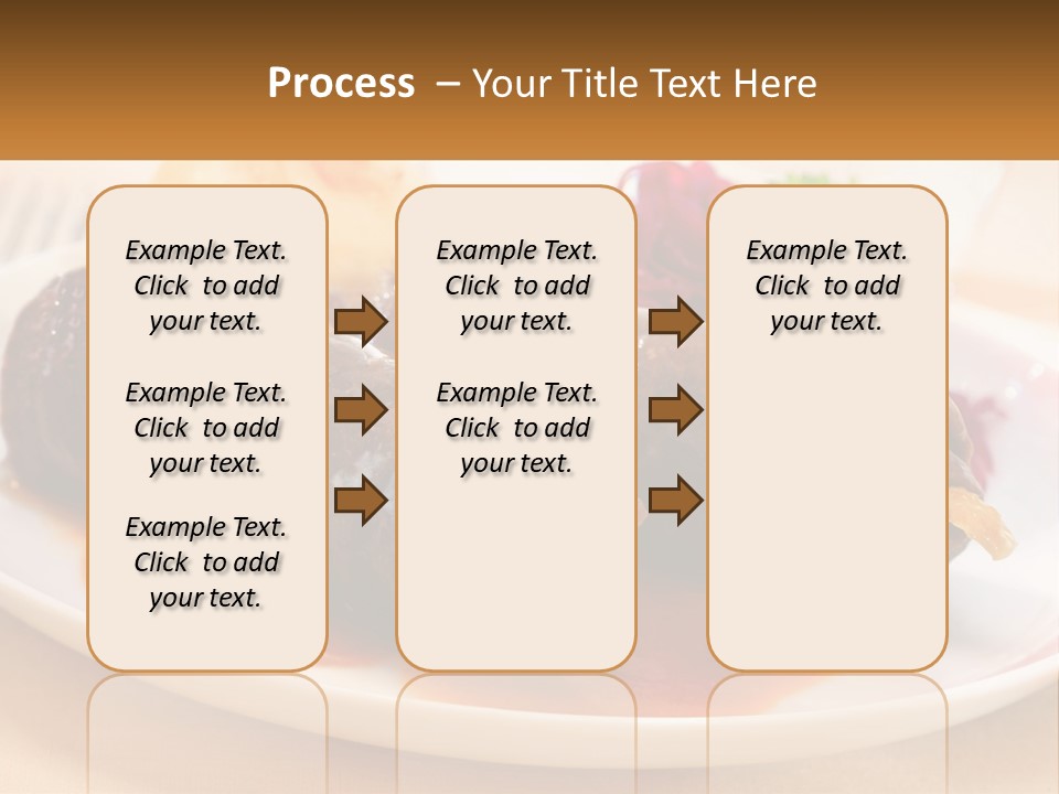 A Plate Of Food With Meat And Vegetables On It PowerPoint Template