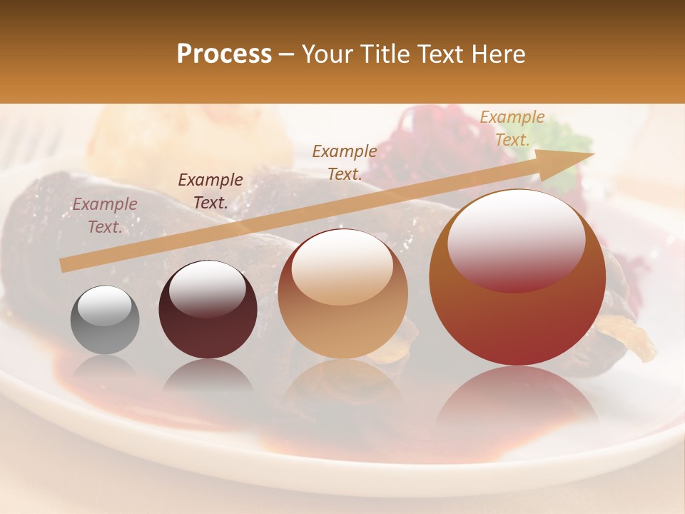 A Plate Of Food With Meat And Vegetables On It PowerPoint Template