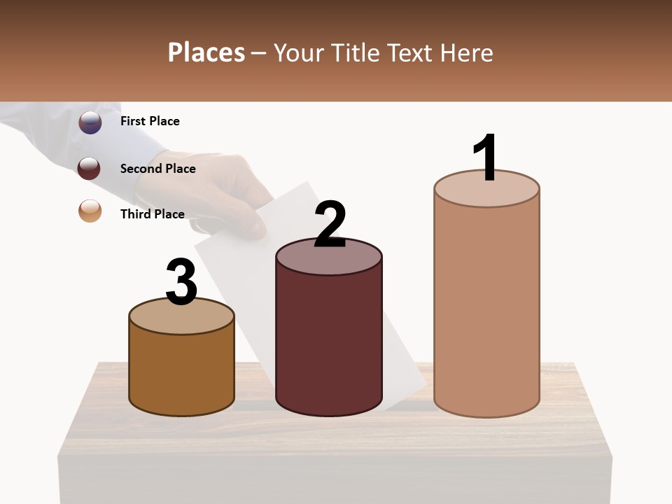 A Person Putting A Piece Of Paper In A Voting Box PowerPoint Template