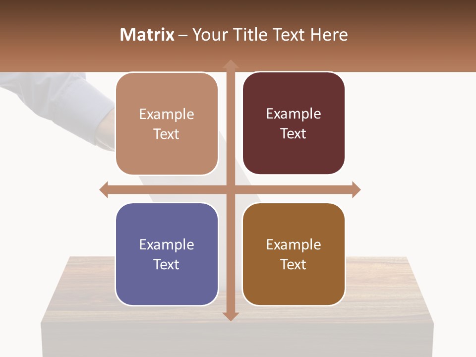 A Person Putting A Piece Of Paper In A Voting Box PowerPoint Template