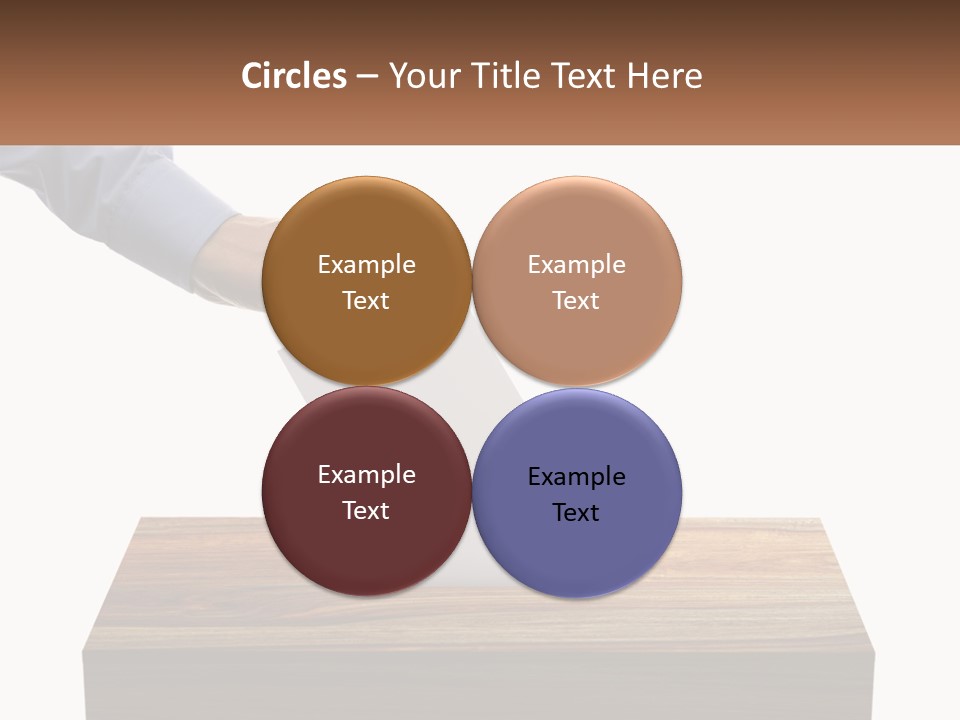 A Person Putting A Piece Of Paper In A Voting Box PowerPoint Template