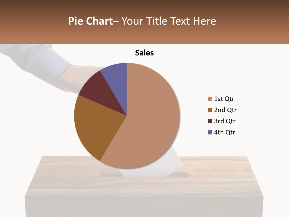 A Person Putting A Piece Of Paper In A Voting Box PowerPoint Template