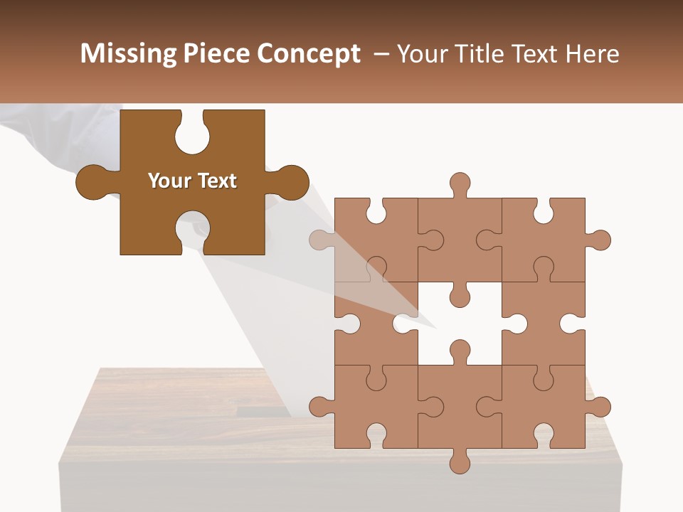 A Person Putting A Piece Of Paper In A Voting Box PowerPoint Template