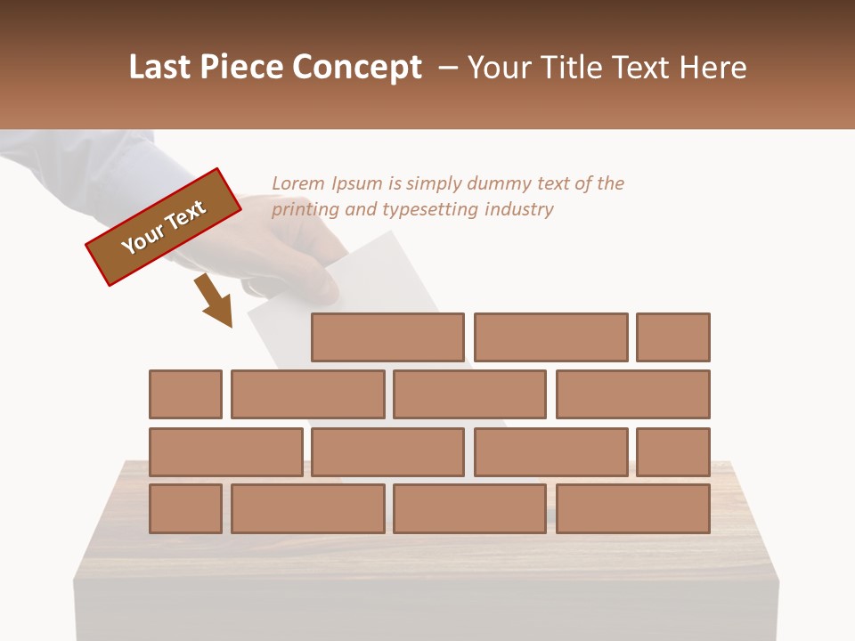 A Person Putting A Piece Of Paper In A Voting Box PowerPoint Template