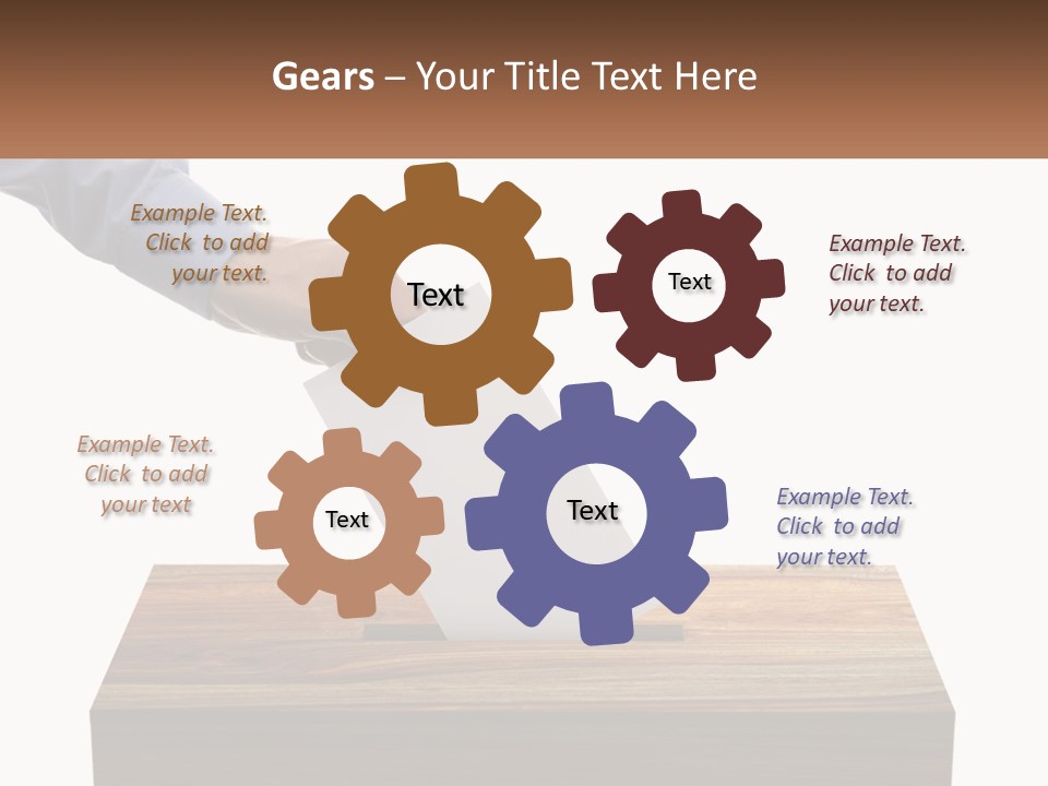 A Person Putting A Piece Of Paper In A Voting Box PowerPoint Template