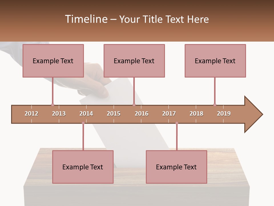 A Person Putting A Piece Of Paper In A Voting Box PowerPoint Template