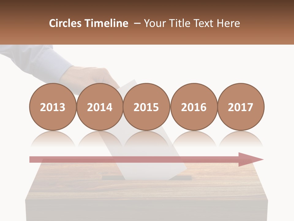 A Person Putting A Piece Of Paper In A Voting Box PowerPoint Template