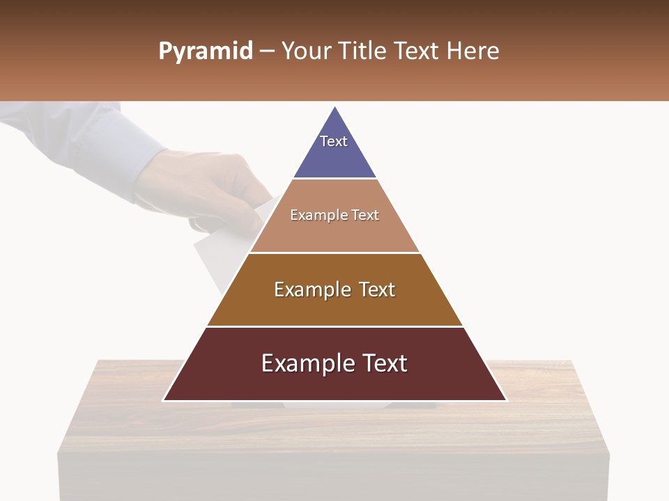 A Person Putting A Piece Of Paper In A Voting Box PowerPoint Template