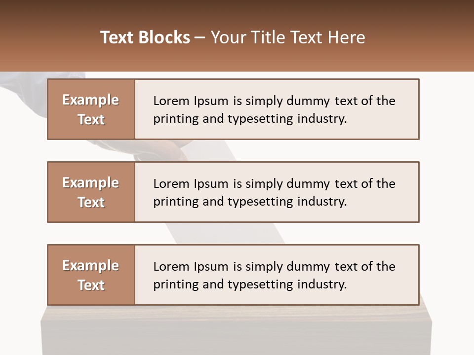 A Person Putting A Piece Of Paper In A Voting Box PowerPoint Template