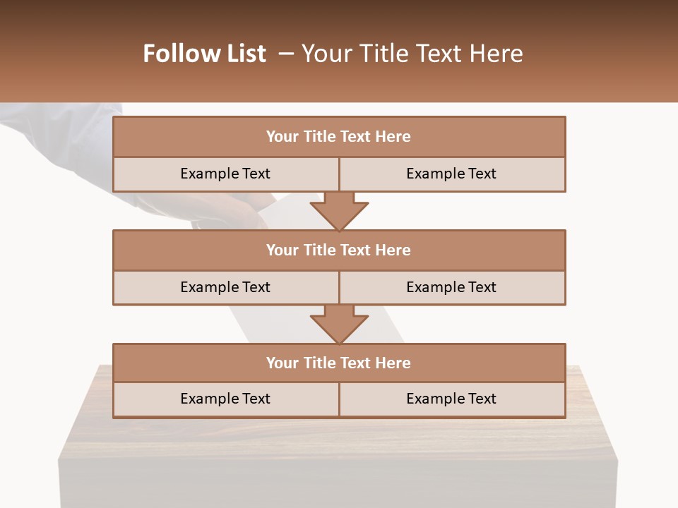 A Person Putting A Piece Of Paper In A Voting Box PowerPoint Template