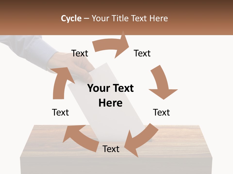 A Person Putting A Piece Of Paper In A Voting Box PowerPoint Template