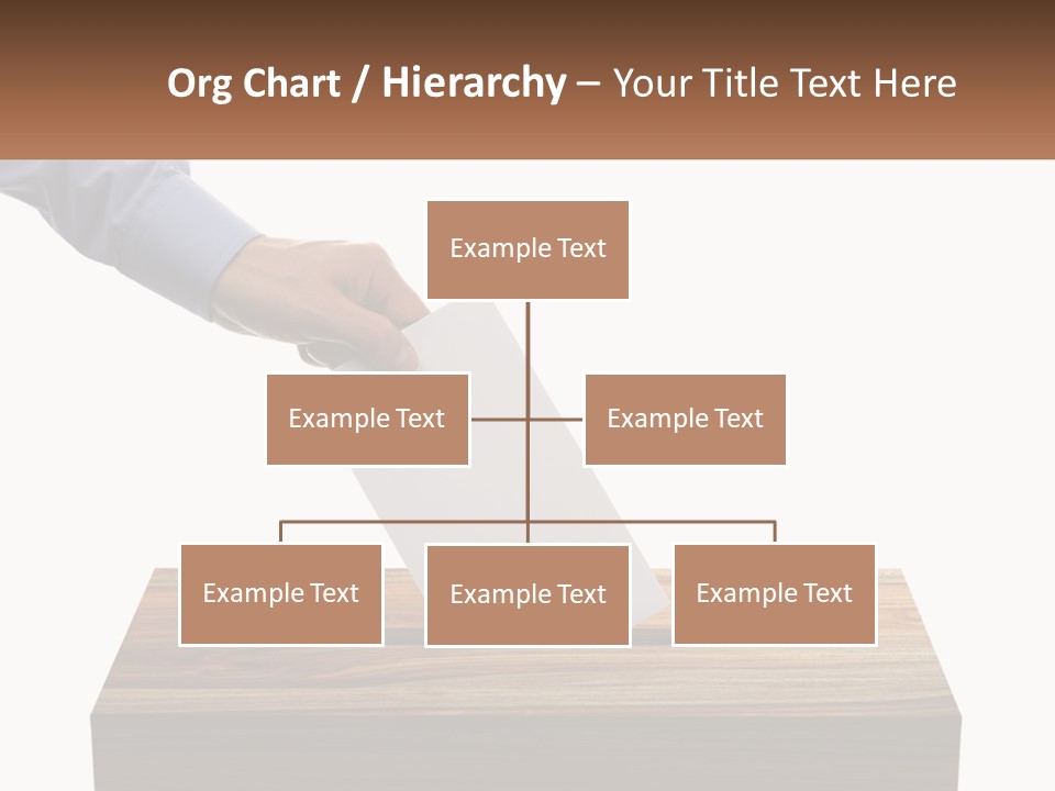 A Person Putting A Piece Of Paper In A Voting Box PowerPoint Template