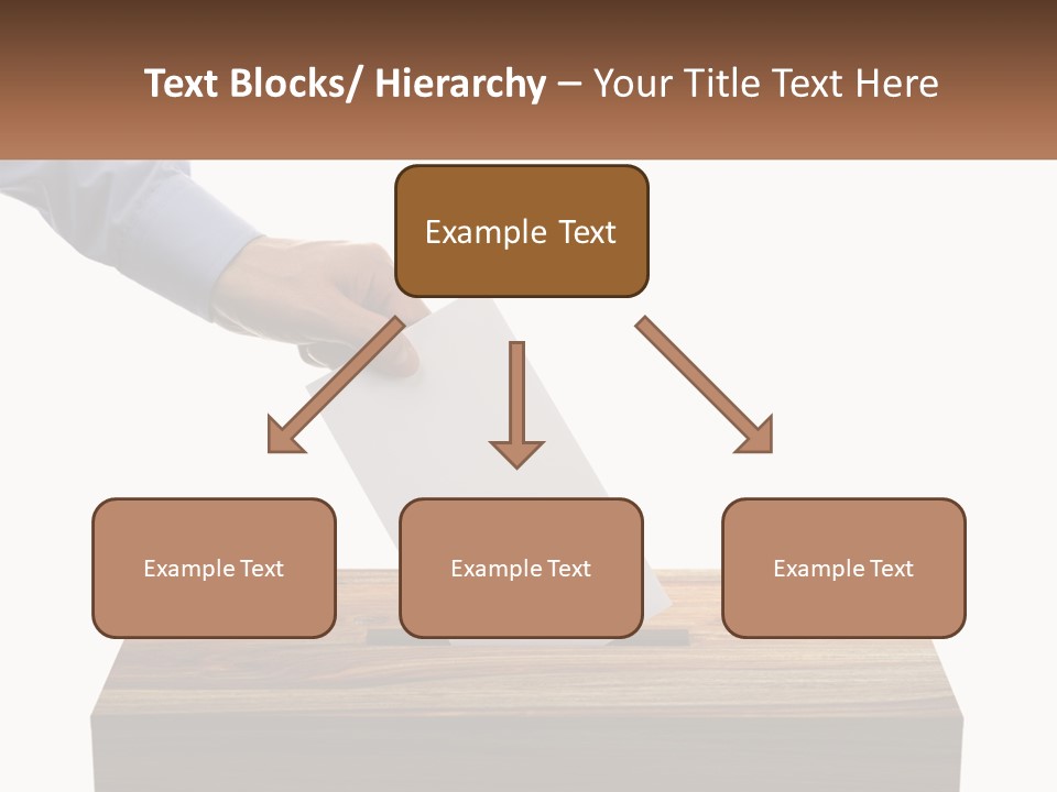 A Person Putting A Piece Of Paper In A Voting Box PowerPoint Template