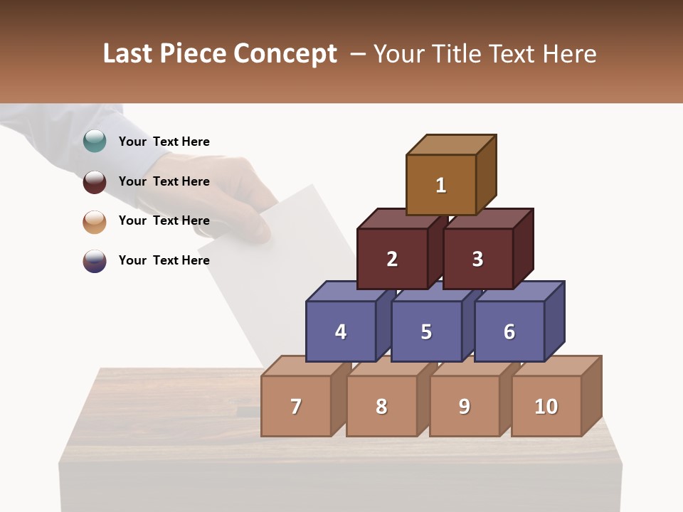 A Person Putting A Piece Of Paper In A Voting Box PowerPoint Template