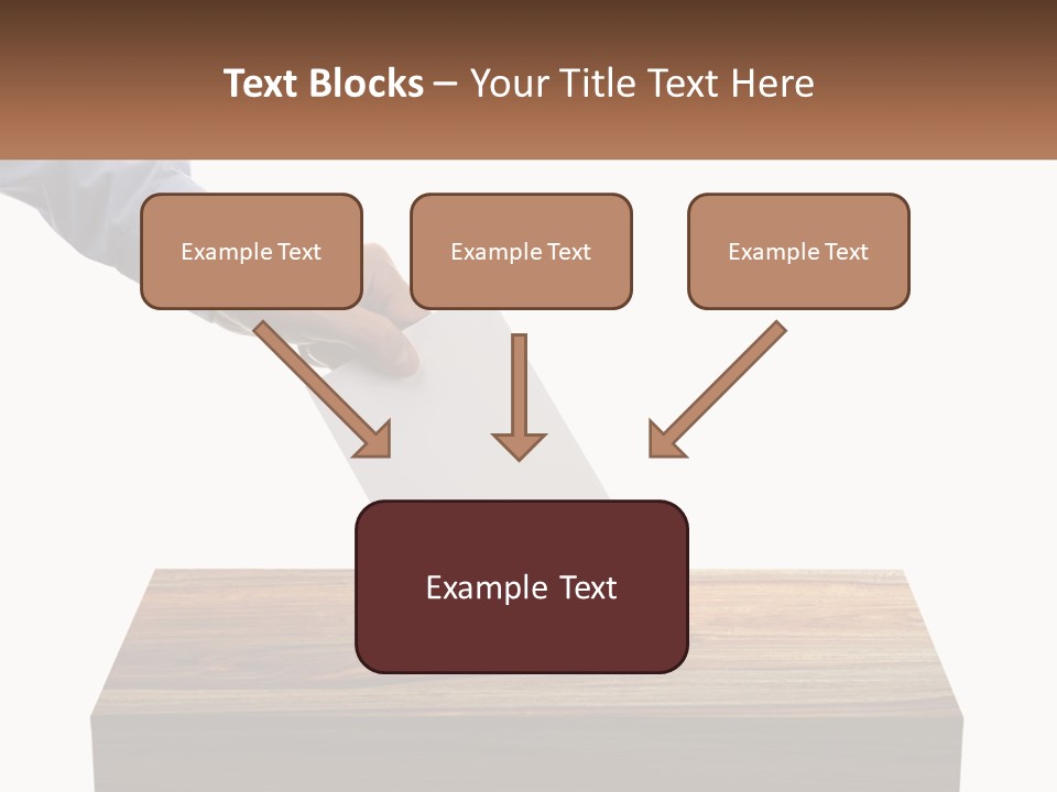 A Person Putting A Piece Of Paper In A Voting Box PowerPoint Template