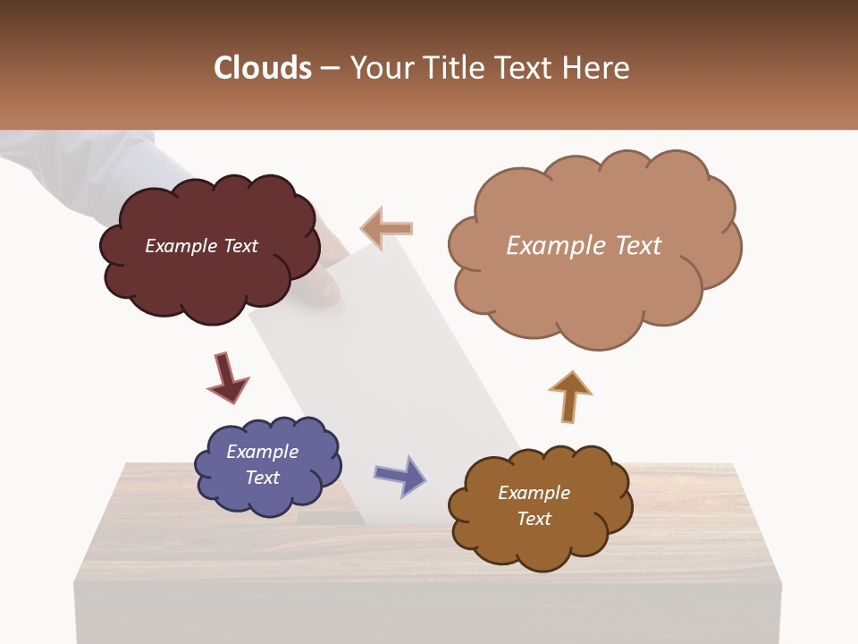 A Person Putting A Piece Of Paper In A Voting Box PowerPoint Template