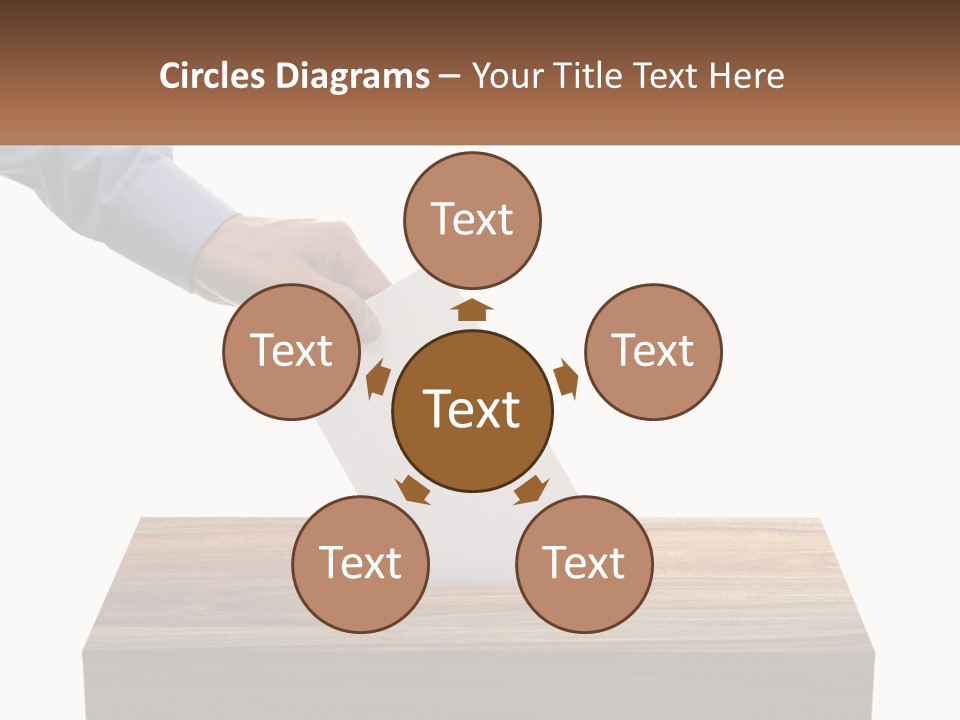 A Person Putting A Piece Of Paper In A Voting Box PowerPoint Template