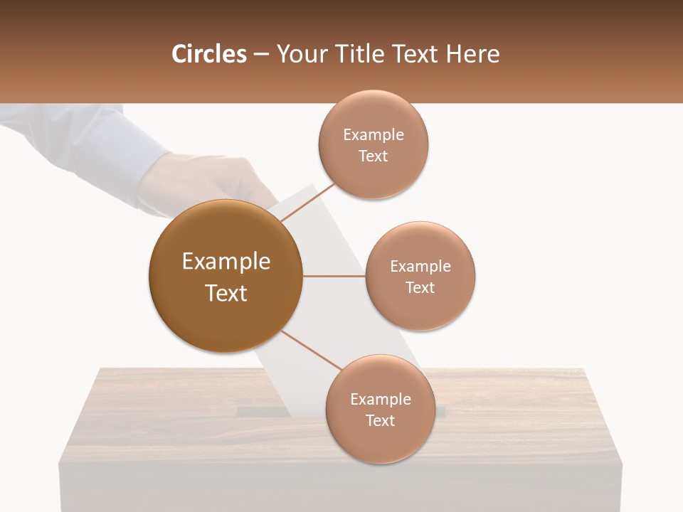 A Person Putting A Piece Of Paper In A Voting Box PowerPoint Template