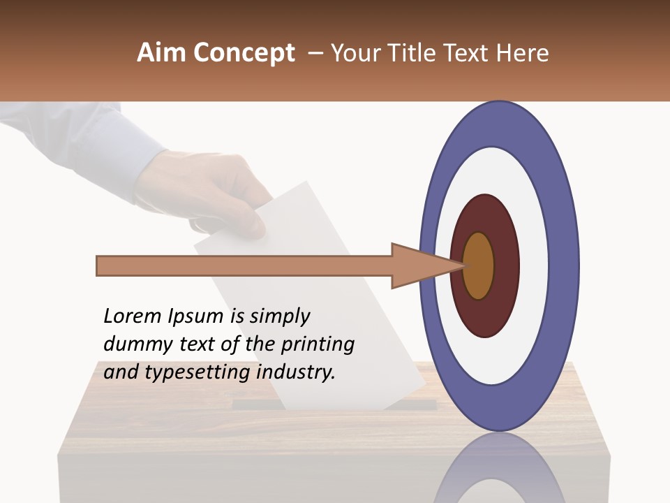 A Person Putting A Piece Of Paper In A Voting Box PowerPoint Template