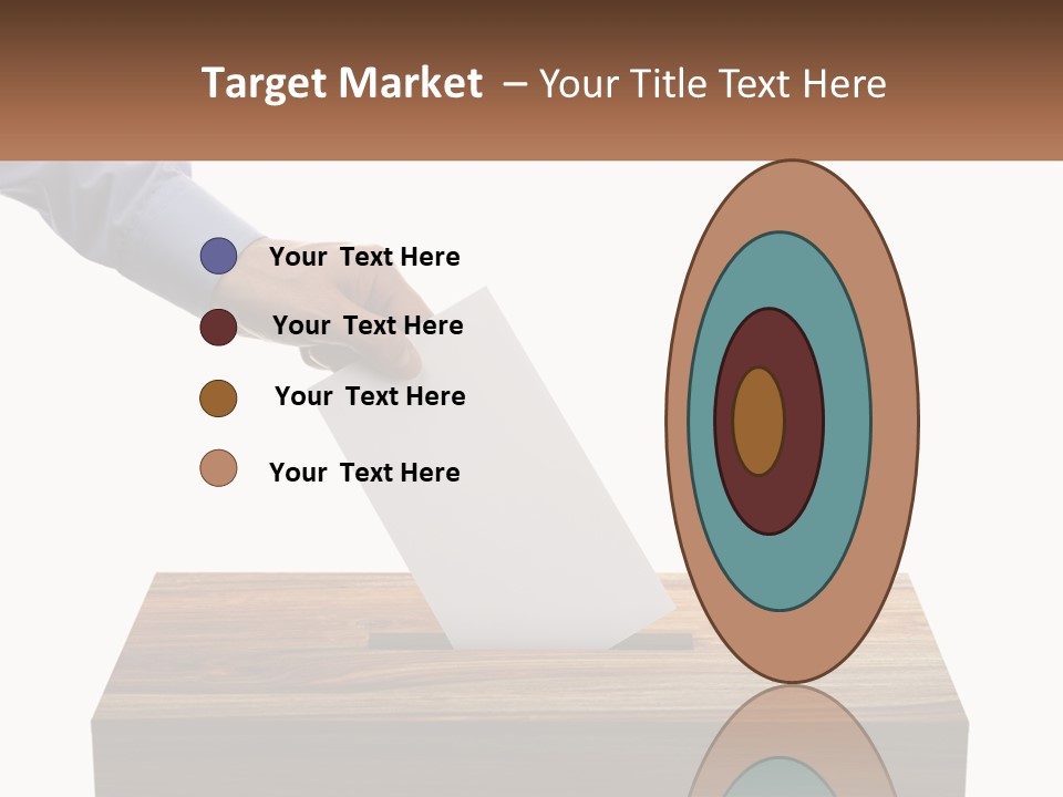 A Person Putting A Piece Of Paper In A Voting Box PowerPoint Template