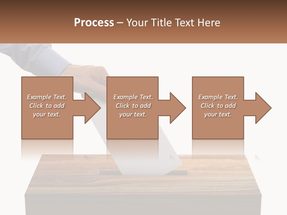 A Person Putting A Piece Of Paper In A Voting Box PowerPoint Template