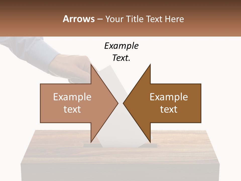 A Person Putting A Piece Of Paper In A Voting Box PowerPoint Template