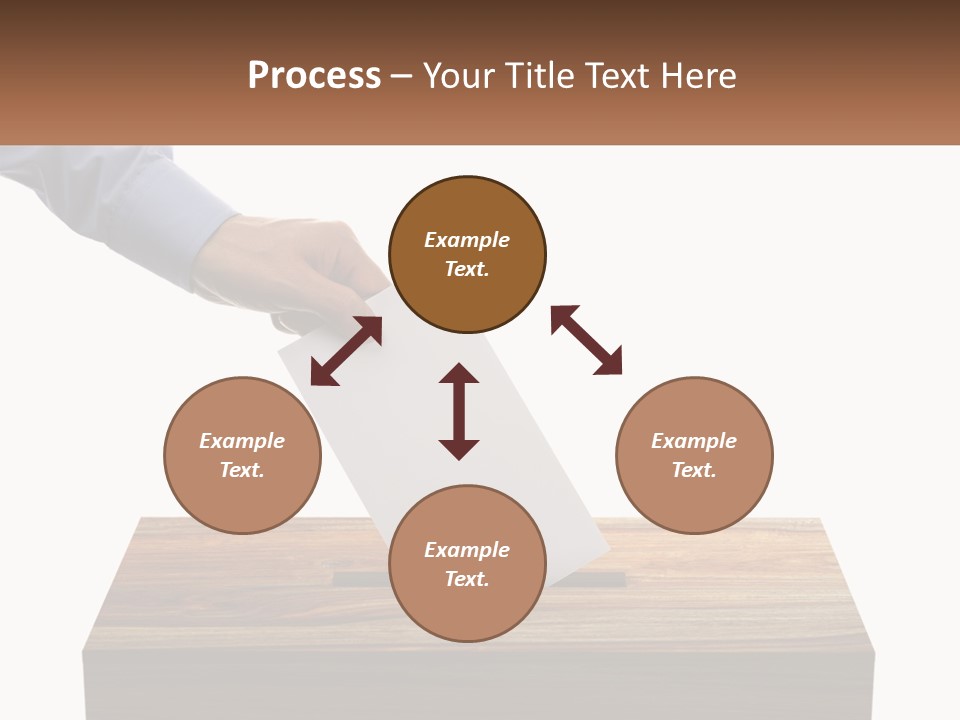 A Person Putting A Piece Of Paper In A Voting Box PowerPoint Template