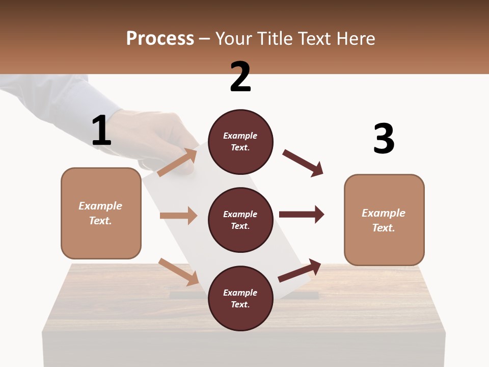 A Person Putting A Piece Of Paper In A Voting Box PowerPoint Template