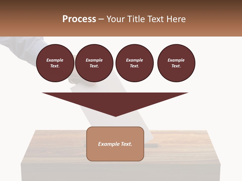 A Person Putting A Piece Of Paper In A Voting Box PowerPoint Template