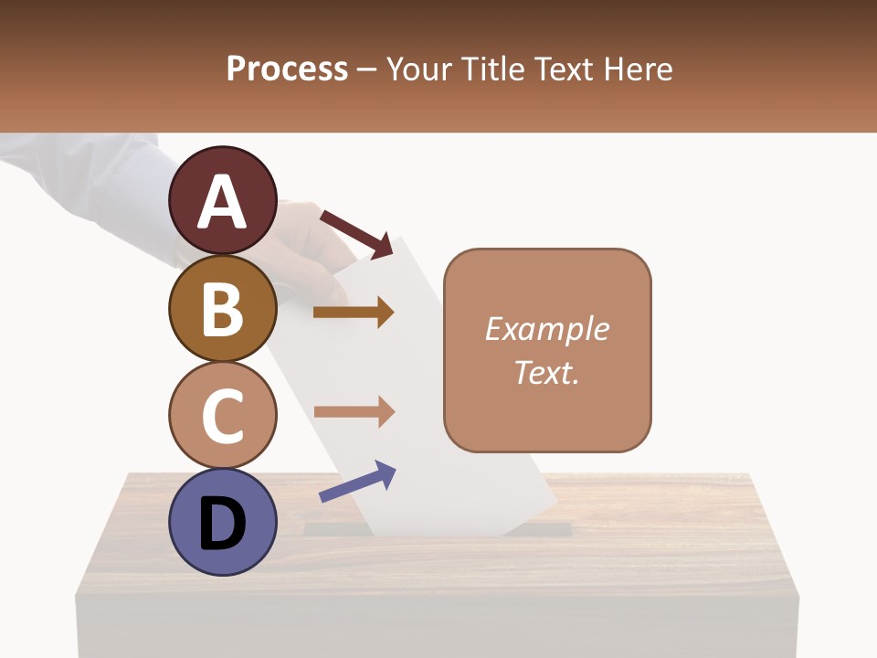 A Person Putting A Piece Of Paper In A Voting Box PowerPoint Template