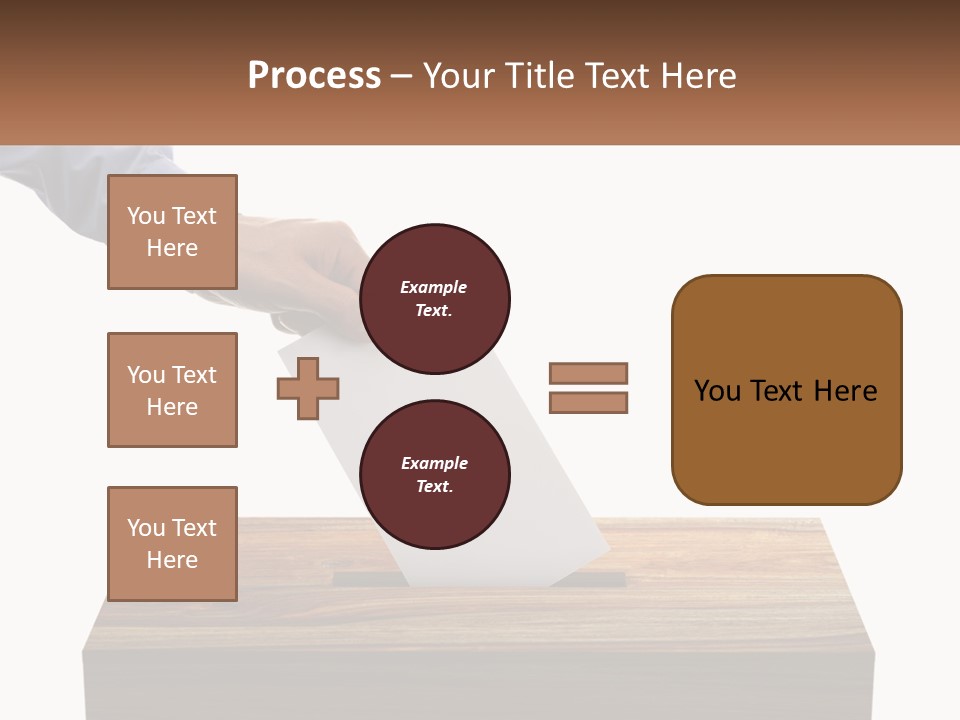A Person Putting A Piece Of Paper In A Voting Box PowerPoint Template