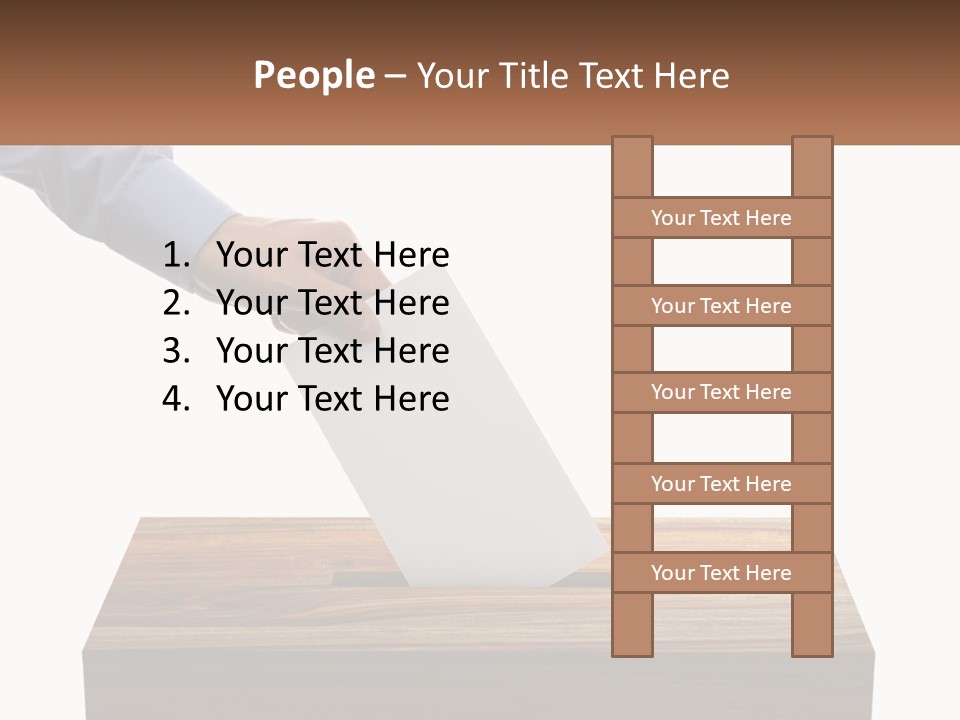 A Person Putting A Piece Of Paper In A Voting Box PowerPoint Template