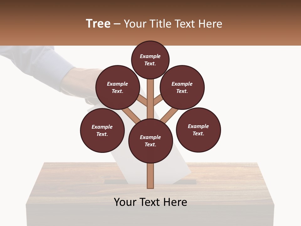 A Person Putting A Piece Of Paper In A Voting Box PowerPoint Template