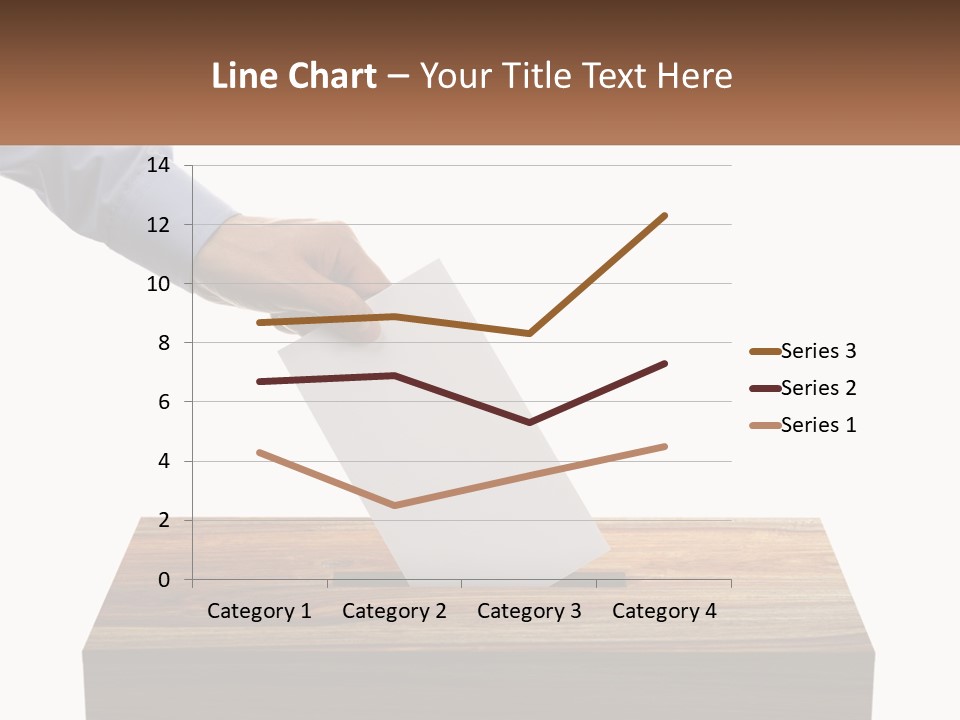 A Person Putting A Piece Of Paper In A Voting Box PowerPoint Template