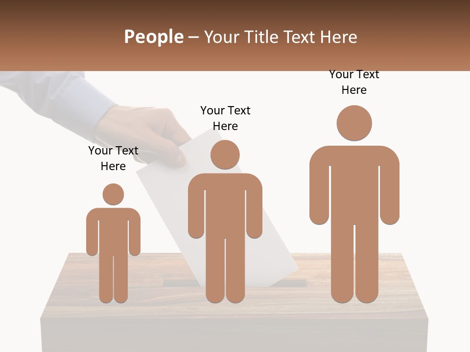 A Person Putting A Piece Of Paper In A Voting Box PowerPoint Template