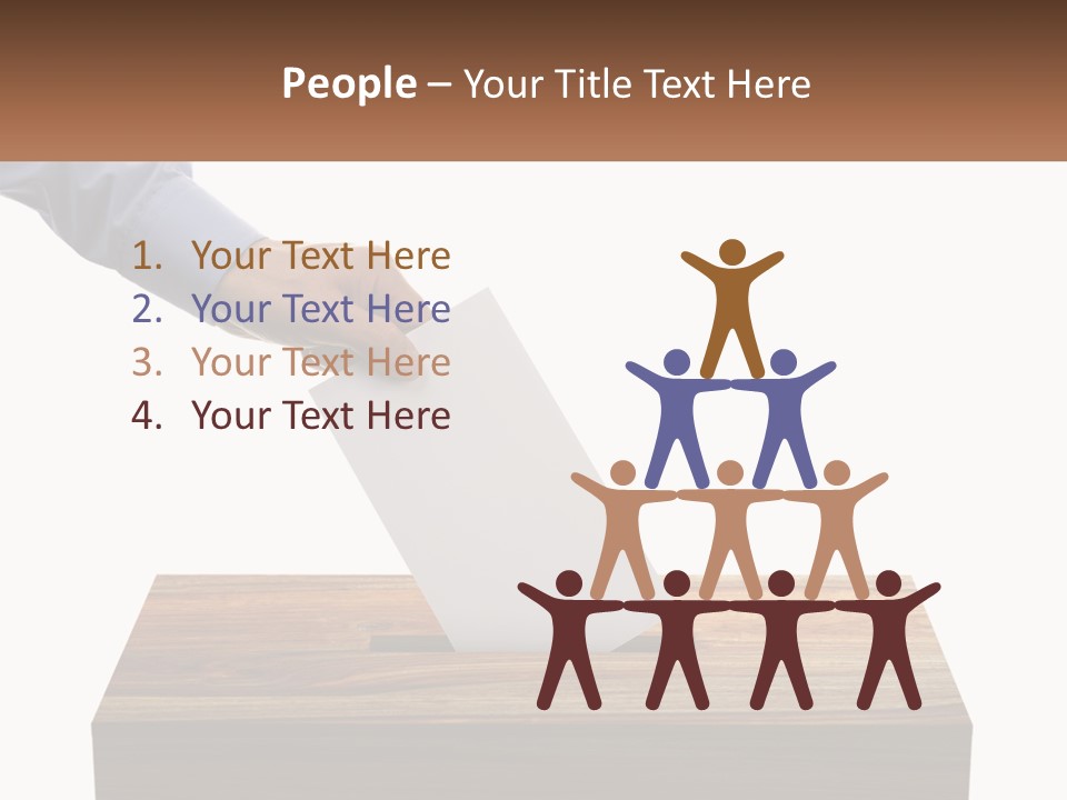 A Person Putting A Piece Of Paper In A Voting Box PowerPoint Template